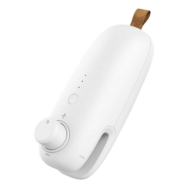 Sellador de Bolsas de Plástico para Refrigerios, Sellador de Bolsas con Chips de Sellado Rápido, Sellador Térmico de Bolsas de Plástico para Bolsas de blanco Sunnimix Máquina selladora de calor