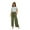 Army Green, variant on Girls Summer Drawstring Wide Leg Pants High Waisted Palazzo Pants Children Lounge Trousers with Pockets for kids 4-14 Years