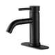 thumbnail image 1 of GENBONS Grifo de baño negro con un solo orificio, grifo para lavabo de baño, tocador, manija única, negro mate, moderno grifo para RV, placa de cubierta de 1 orificio o 3 orificios, 1 of 1