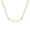 Quarter Circle | 00-Plain, variant on Dainty 14K Gold Plated Curved Bar Necklace, Personalized Birthstone Arc Pendant, Minimalist Geometric Necklace for Women - One-Third Circle | Aquamarine (March) Birthstone