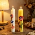 thumbnail image 4 of Kit para hacer velas de cera de abeja caseras: manualidades con velas en forma de panal con moldes de presión para diseños personalizados, decoración de velas para el Día de la Independencia., 4 of 6