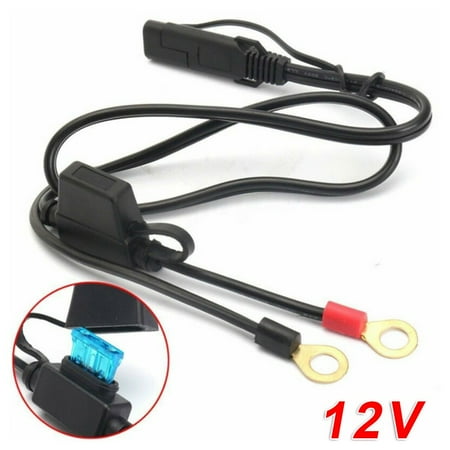

Motorcycle Battery 12V Ring Terminal Harness Connector Charger SAE To Ring Cable