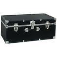 thumbnail image 1 of Seward Trunk Coffre de Rangement pour Dortoir Universitaire et Camping, Noir, 30 Pouces (Swd5120-10), 1 of 5
