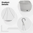 thumbnail image 3 of 4 Pcs Hanging Planters, Large Patio Hanging Trays, Plastic Hanging Flower Pots with Drainage Trays & Hanging Hooks, Indoor and Outdoor Use, Ideal for Balcony and Garden Decoration, 3 of 5