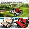 thumbnail image 6 of 10L0L Golf Cart Rear Seat Cover for Yamaha EZGO Club Car,  Mesh Golf Cart Cover, Red, 6 of 7