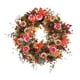 thumbnail image 1 of Corona artificial de otoño con flores de arce para colgar en la pared, puerta o ventana. 40cm, 1 of 9