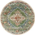 thumbnail image 3 of Unique Loom Isabella Collection Area Rug - Rossellini (3' 3" Round Green/Blue), 3 of 8