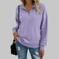 thumbnail image 5 of Goodtrade8 Sweatshirts for Women Plus Size Winter Casual Long Sleeve Solid Pullover Sweatshirts, 5 of 9