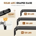 thumbnail image 5 of Cooling Elevated Dog Bed Raised Outdoor Dog Cot for Large Dogs, No-Tool Assembly Washable Mesh, 43"x32" Black, 5 of 9