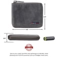 thumbnail image 4 of Alpine Swiss Zipper Bifold Wallet for Men Women RFID Protected Genuine Leather, 4 of 6