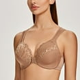 thumbnail image 3 of CHUANK Underwire Front Closure Bras for Women Black 34B, 3 of 6