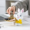 thumbnail image 5 of Cute Rabbit Storage Tray Resin Sculpture Key Tray Home Decor(Yellow rabbit), 5 of 7