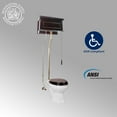 thumbnail image 3 of Renovator's Supply L-pipe High Tank Pull Chain Toilet with Elongated Bowl, White, 3 of 9