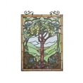 thumbnail image 2 of CHLOE Olea Tiffany-glass "Fruits of Life" Window Panel 18x25, 2 of 2