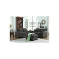 thumbnail image 2 of Devion Furniture Reversible Modular Sectional Fabric Sofa & Chaise With Two Ottoman-Dark Gray, 2 of 10