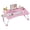 Pink, variant on Lap Desk Bed Trays For Eating And Laptops Breakfast In Tray Sofa/couch/study/reading/writing With Cup Holder/drawer On Low Sitting Floor Large Portable Foldable (black)