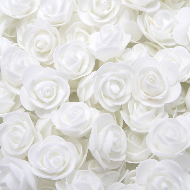 100pcs artificial foam rose flowers