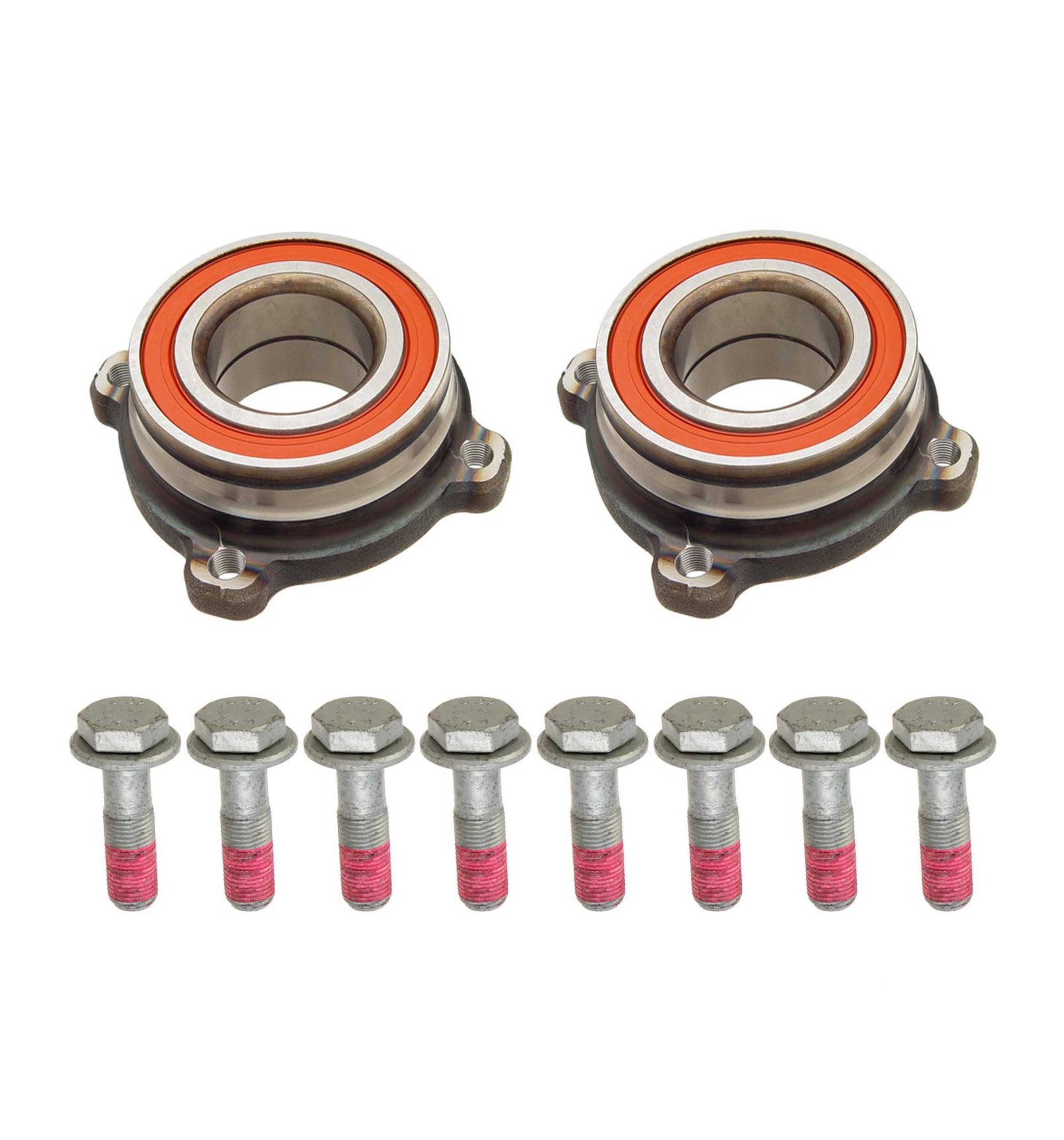 2 REAR WHEEL BEARING HUBS + BOLTS 33411095652 FOR BMW E39 E60 MODEL