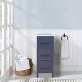 thumbnail image 2 of Vanity Art 12 Inch Bathroom Cabinet 3 Dove-Tailed Drawers with Engineered Marble Top Side Storage Organizer Freestanding Single Vanity Small Nightstand Bedroom/Bathroom/Entryway VA3112B, 2 of 5