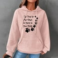 thumbnail image 2 of DDAPJ pyju Dog Mom Hoodies for Women Cute Dog Paw Print Hooded Sweatshirt Funny Letter Graphic Hoodie Waffle Knit Drawstring Pullover Tops 2025 Gifts Ideas Pink S, 2 of 5
