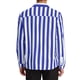 thumbnail image 3 of Camisa Casual de Manga Larga de Rayas Verticales para Hombre Inspire Chic, Ajuste Regular, 2XL, Azul Marino y Blanco, 3 of 4