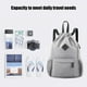thumbnail image 5 of Mochila Deportiva con Cordón Ajustable, Gran Capacidad, Ideal para Ocio, Fitness y Deportes Al Aire Libre | Gris | Tela | 47 X 34 Cm | 360 G | Multifuncional, 5 of 6