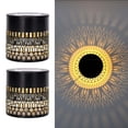 thumbnail image 2 of Solar Lights Outdoor Waterproof Metal Mandalas Theme Step Wall Light For Garden Patio Backyard Deck Fence Post Decor, 2 of 7