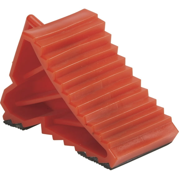 Ironton Plastic Wheel Chock, 7-1/8in.L x 3-1/8in.W x 3-9/10in.H, Lightweight Tire Stop