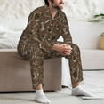 thumbnail image 7 of Sikiie Coffee pots Mens Pajama Set, Soft Warm Long Sleeve Sleepwear, Cozy Button-Down Pjs for Men-Small, 7 of 7