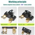 thumbnail image 4 of Universal Car Battery Disconnect Isolator Cut Off 12V 24V Power Leakage Terminal for Vehicle, 4 of 7