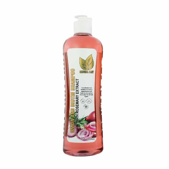 Natural Sant Shampoo with Onion Extract, Rosemary, and Biotin – 500 ml (16.9 oz)