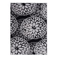 thumbnail image 2 of Tapis Moderne de Conception de Cercles Floraux 5' x 7' Noir, 2 of 4