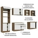 thumbnail image 4 of Cocina Integral MADESA Glamy 310cm Marrón/Blanco, 4 of 5