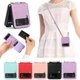 thumbnail image 1 of Funda para Samsung Galaxy Z Flip 3 para mujer con tarjetero, correa de hombro de piel sintética antiarañazos, (púrpura) oso de fresa Electrónica, 1 of 4