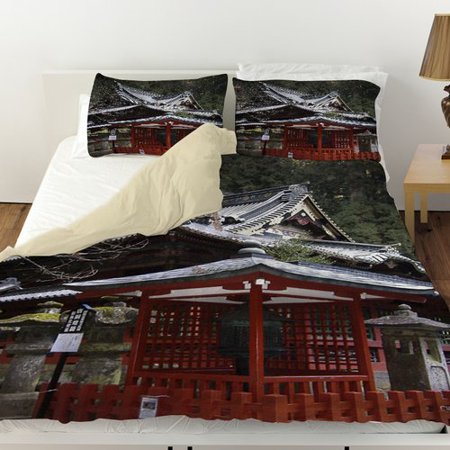 Manual Woodworkers & Weavers Nikko Monastery Building Duvet Cover