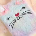 thumbnail image 2 of Precioso cuaderno de animales de peluche para niñas, mujeres y adolescentes, con diseño de gato, tamaño A6, 160 páginas., 2 of 5