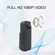 thumbnail image 3 of Cámara desgastada por el cuerpo grabadora de vídeo de bolsillo con batería de 1000 mAh reducción de ruido para oficina para viajes, 3 of 8