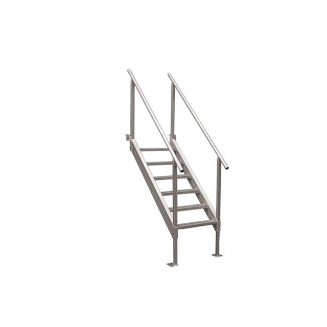 Escaliers de Quai Universels en Aluminium EXDSWR-6S - 6 Marches