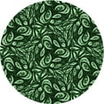 thumbnail image 1 of Ahgly Company Machine Washable Indoor Round Transitional Night Black Area Rugs, 6' Round, 1 of 7