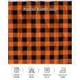 thumbnail image 5 of Farm Buffalo Plaid Wrap Around Bed Skirts for California King Bed 18" Drop,Bed Skirt with Adjustable Elastic Belt Dust Ruffle Bed Valance for Bedroom Hotel Orange Black Checkered Bed Frame Cover, 5 of 7