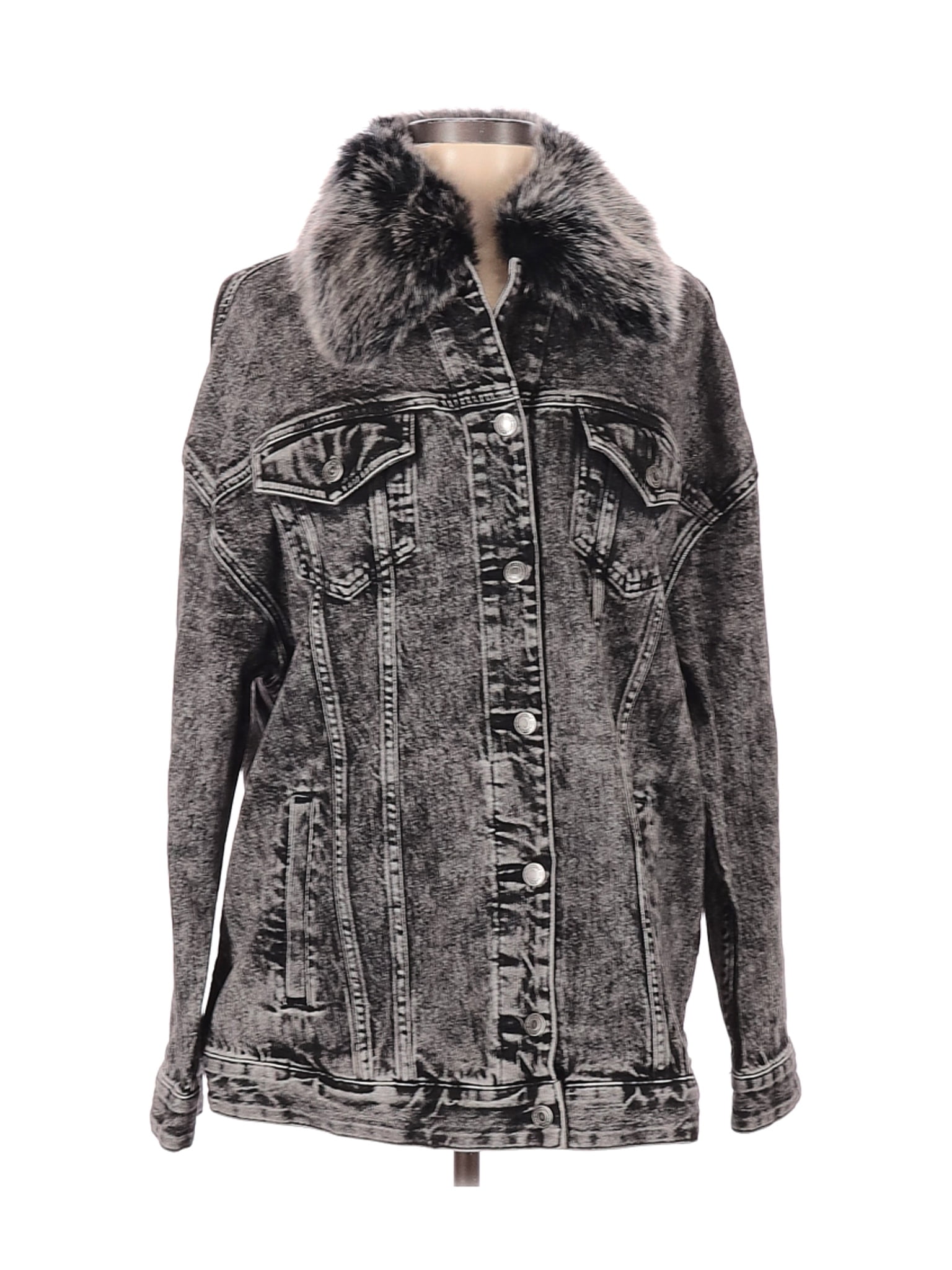 michael kors white denim jacket