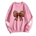 thumbnail image 3 of Uootdi Going Out Tops for Women Crewneck Football Graphic Long Sleeve Sweatshirts Casual Loose Fit Trendy Casual Party Outfits Gift, 3 of 4