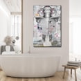 thumbnail image 2 of Elephant Wall Art for Bathroom, Animal Canvas Print Paintings for Home, Black and White Picture Artwork Decor, 2 of 3