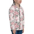thumbnail image 5 of Naloa Rose Flowers Teenage Zipper Hoodie, Long Sleeve Zip Up Hoodies Casual Jackets Tops for 7-12 Years-Medium, 5 of 6