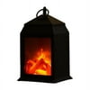 LED Fireplace Light, Flame Lamp Fire Light Indoor Outdoor Lantern Night Lighting for Home Christmas Decoration Gift - L Square