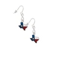 thumbnail image 3 of Delight Jewelry Silvertone Translucent Texas - Lone Star Silver tone Infinity French Earrings, 3 of 4
