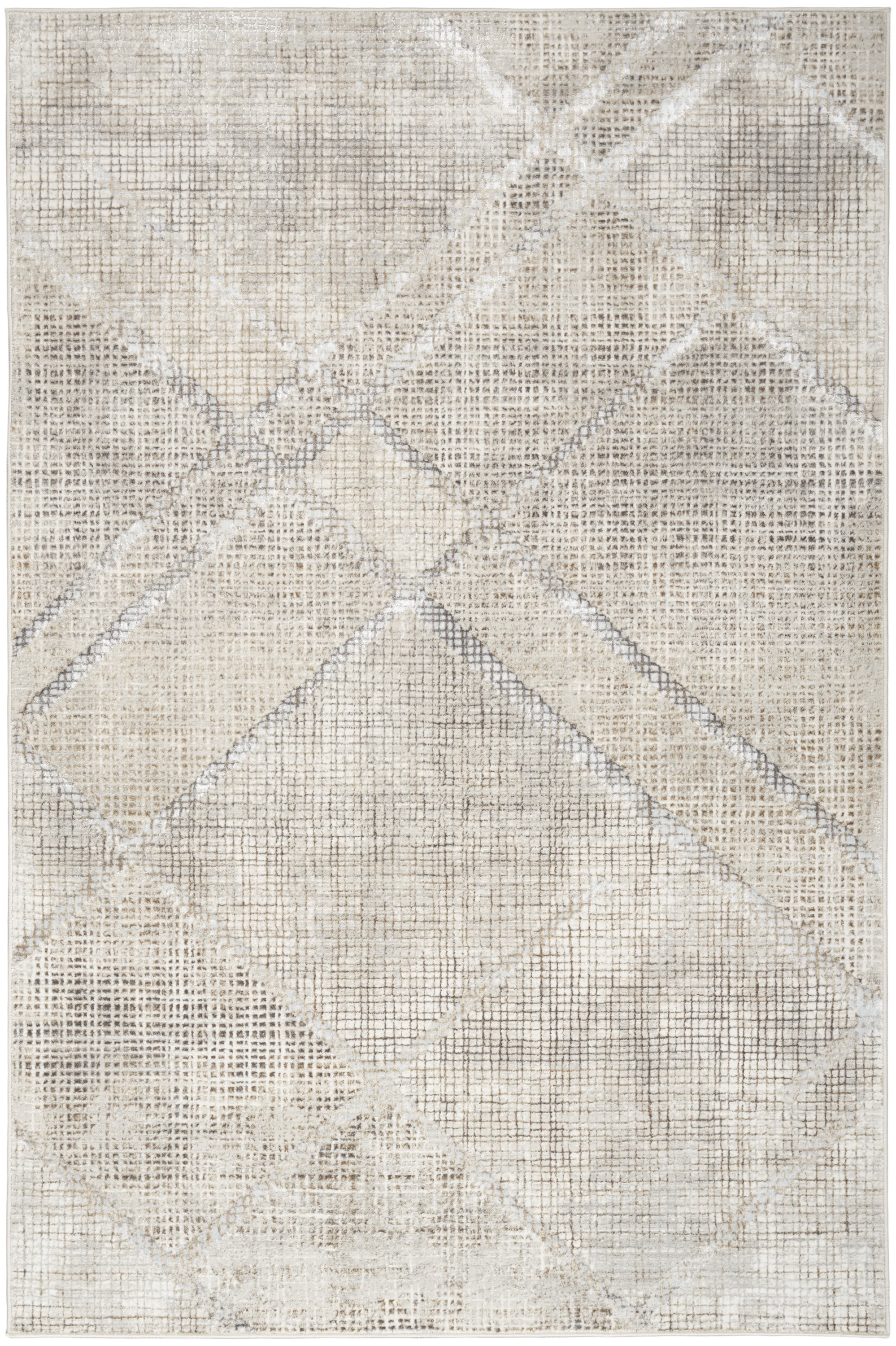 Inspire Me! Home Décor Iliana Modern Grey 5'3" x 7'3" Area Rug (5x7)