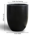 thumbnail image 3 of Landon Black Large Planter, 20.1", 3 of 5