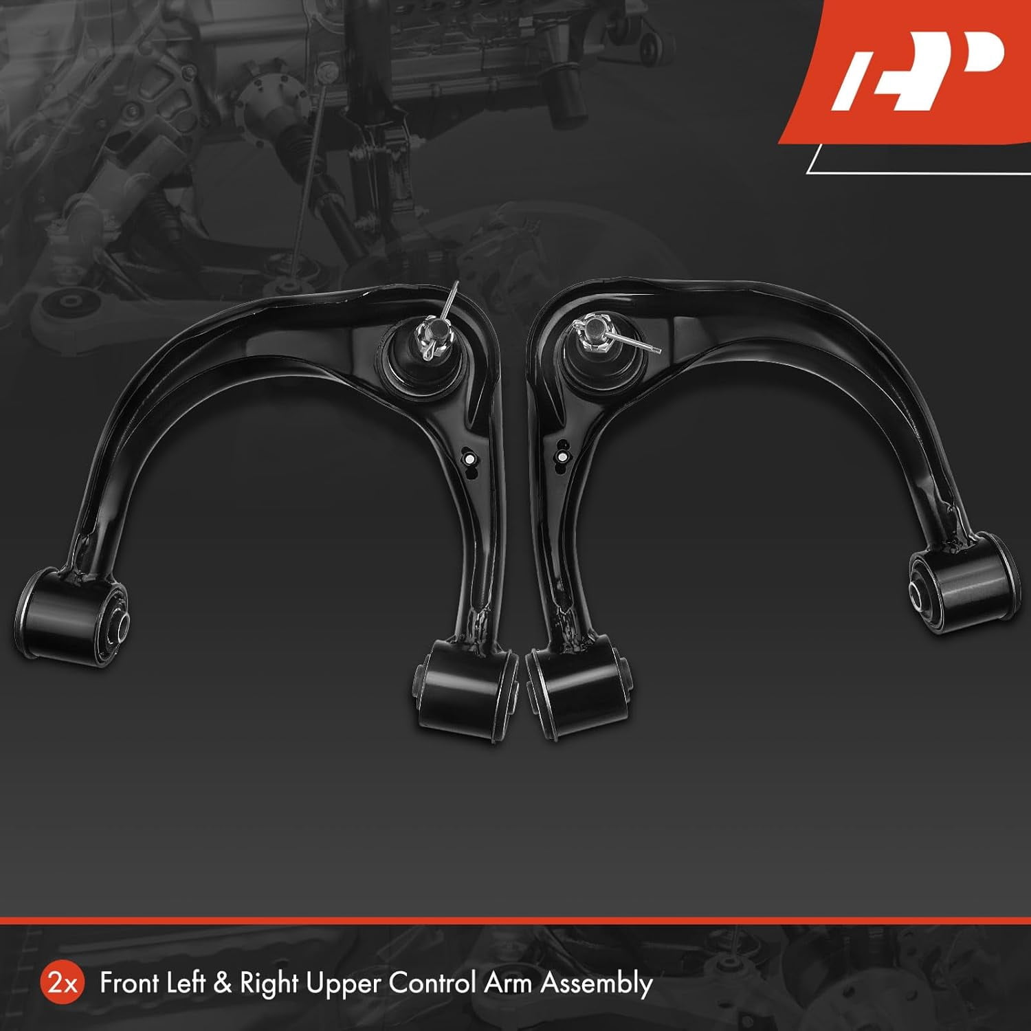 A-Premium Pair Front Upper Control Arm and Ball Joint Assembly Compatible with Toyota 4Runner 2003-2019 FJ Cruiser 2007-2014 Lexus GX460 GX470