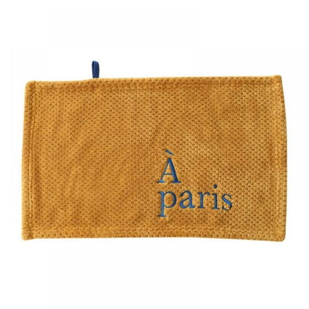 

Fashionable Letter Embroidered Square Towel Absorbs Water And Touches The Skin Soft Towel Can Be Hung To Wash Hands And Wipe Hands Small Square Towel